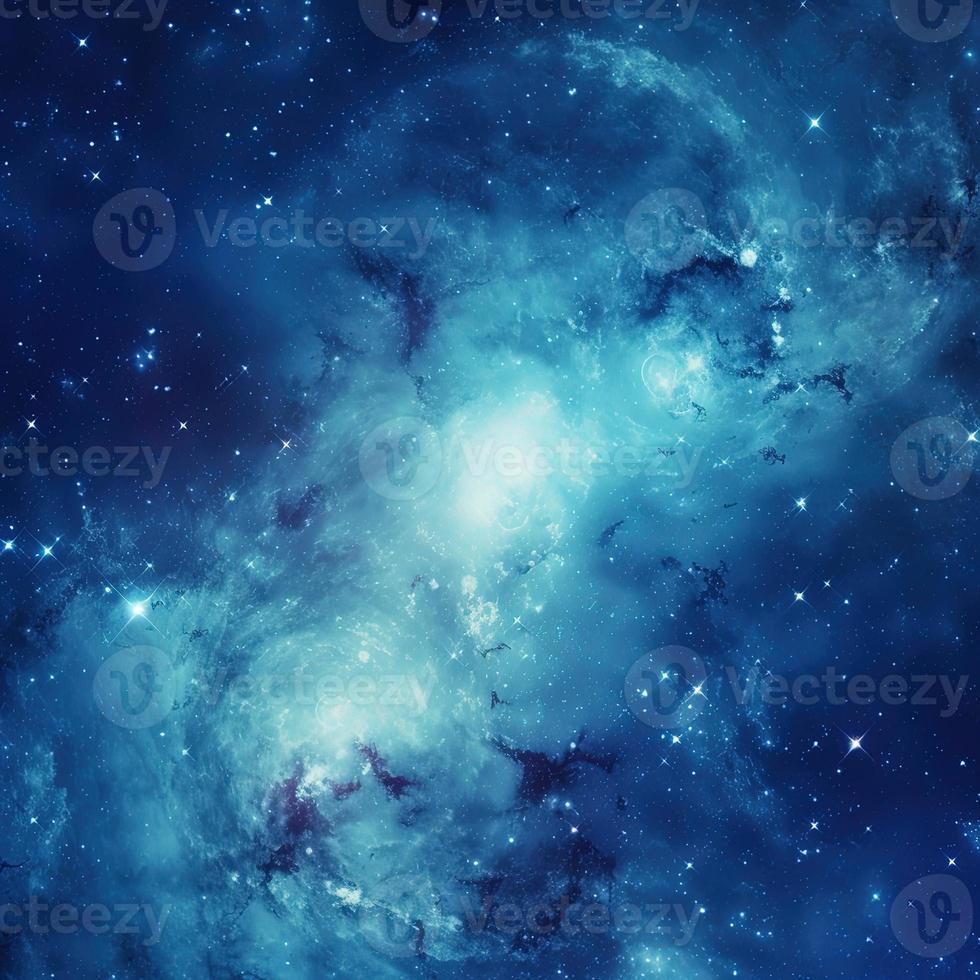 Night sky with stars and nebula as background,blue galaxy background photo