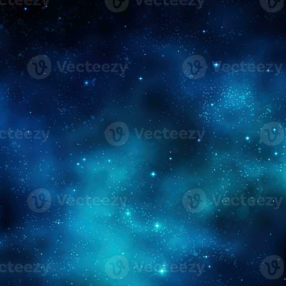 Night sky with stars and nebula as background,blue galaxy background photo