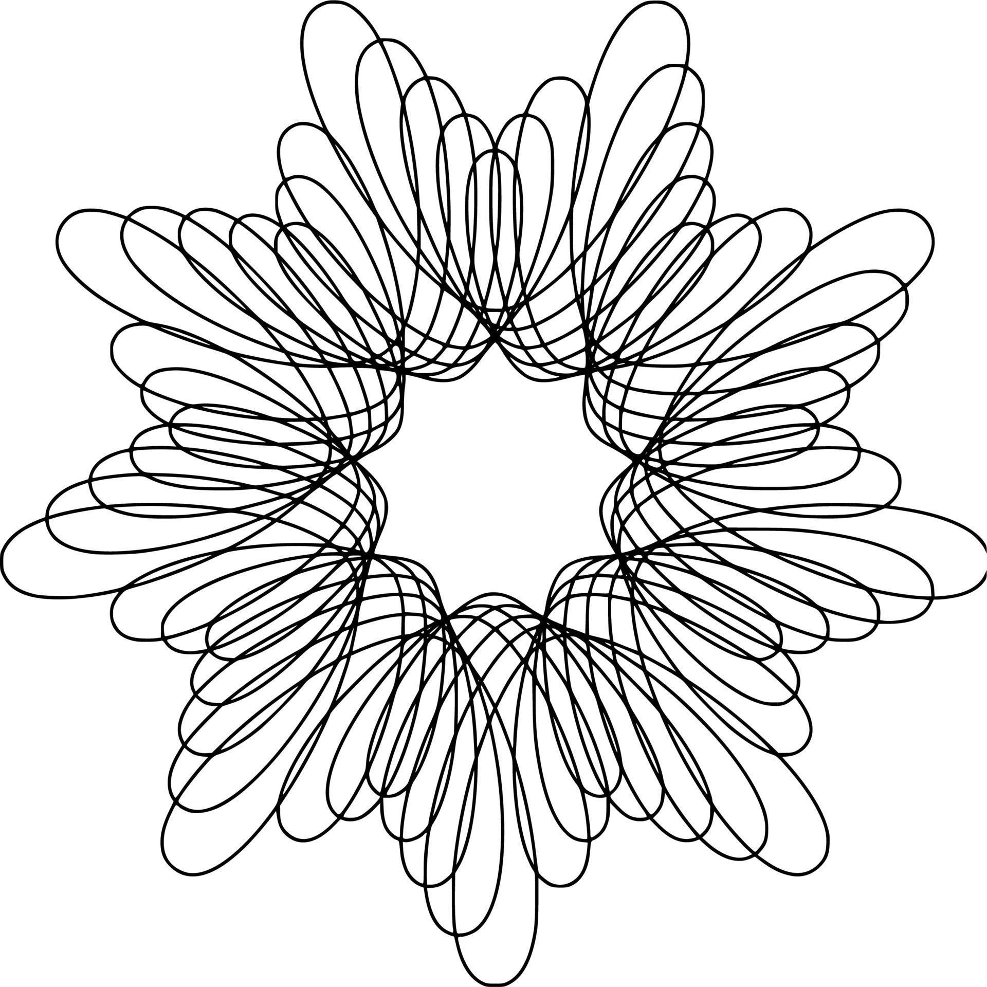 Vector silhouette of Ornament on white background 23027254 Vector Art