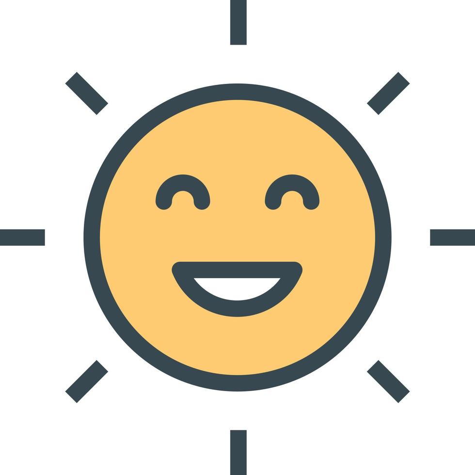 smiling sun Illustration Vector