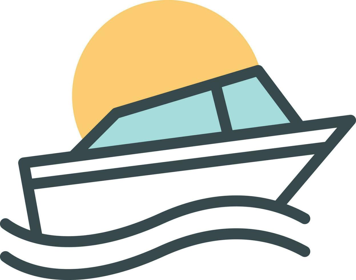 speedboat Illustration Vector