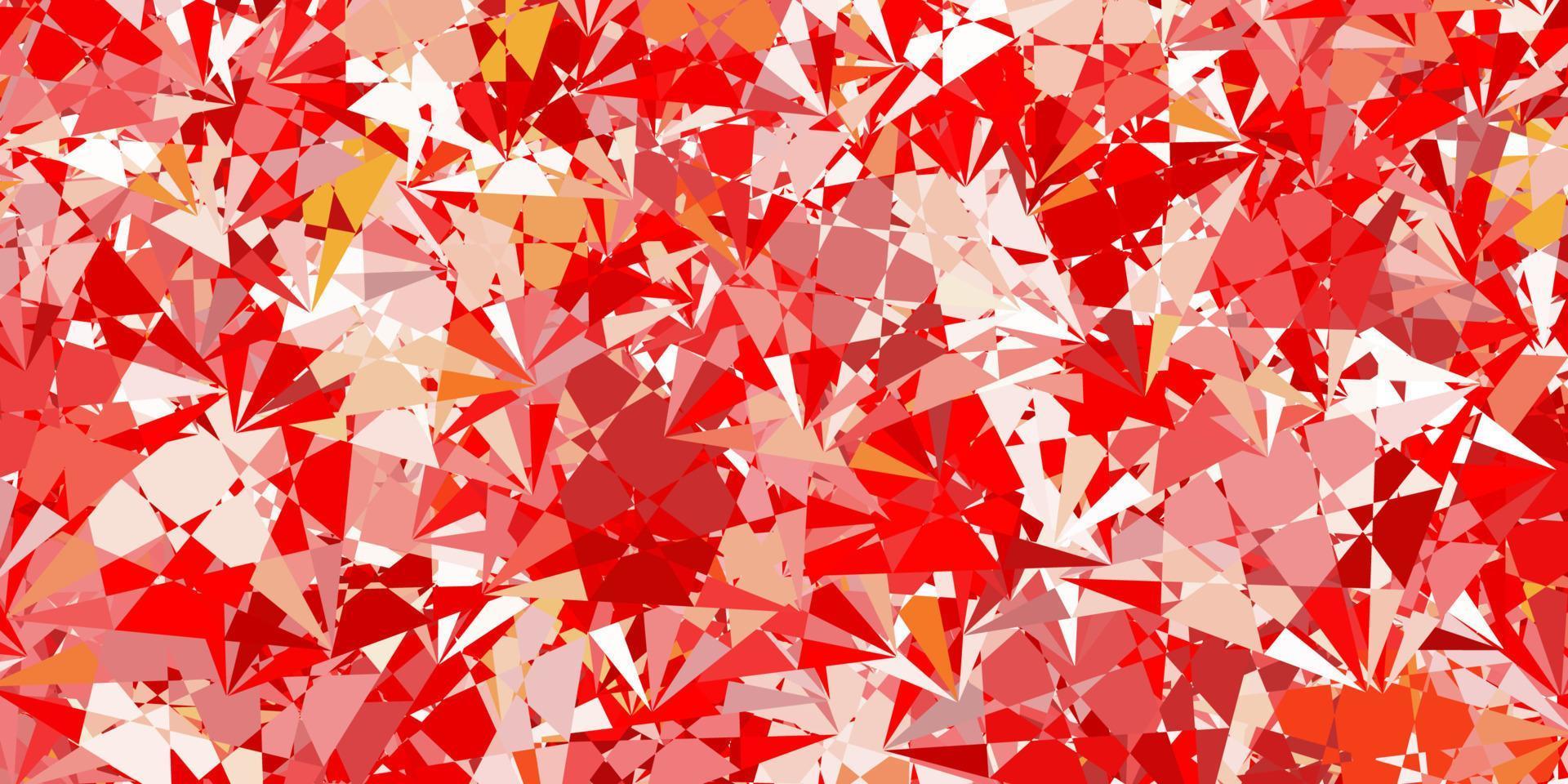 Light Orange vector background with polygonal forms.