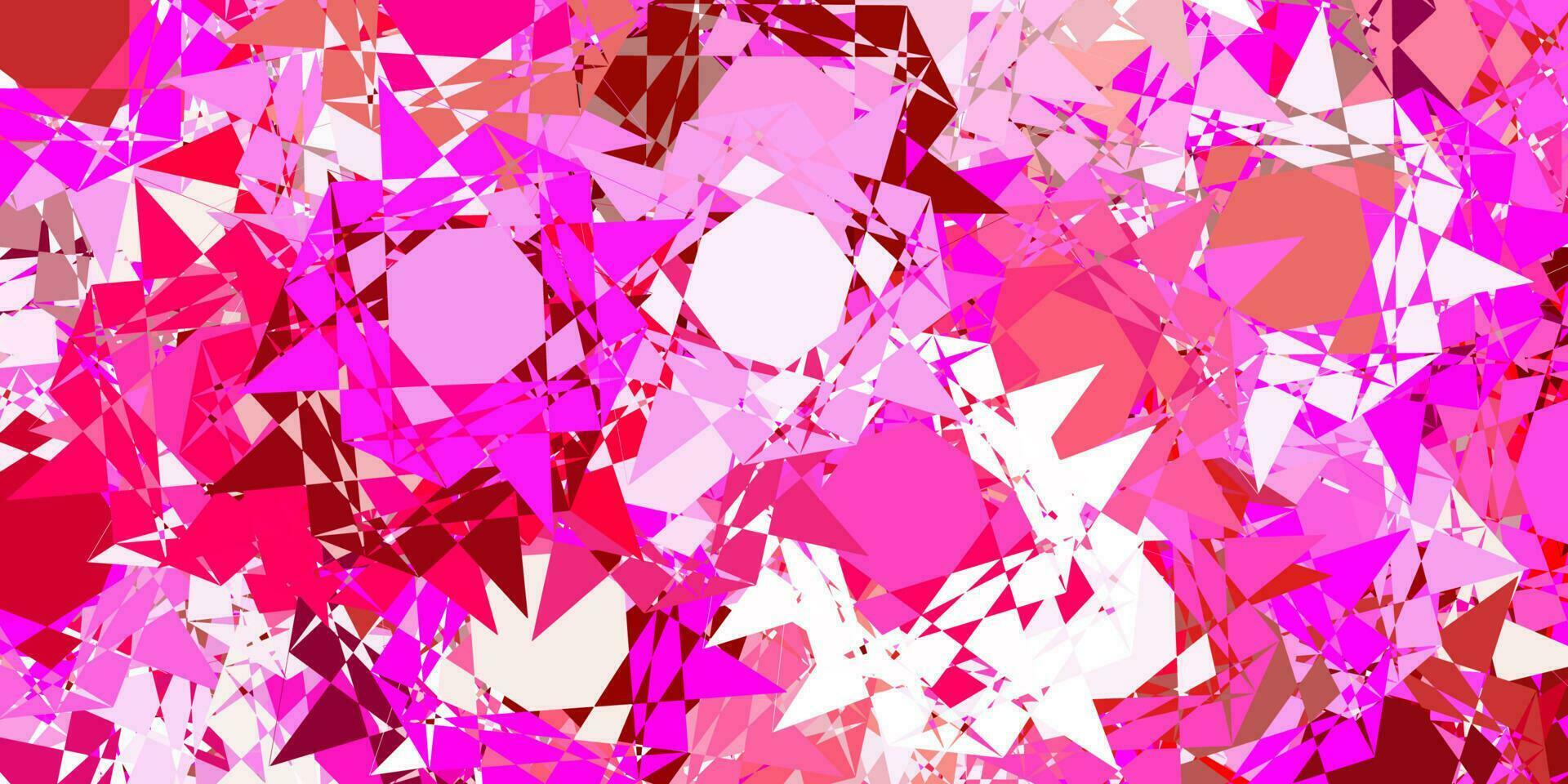 Light pink vector pattern with polygonal shapes.