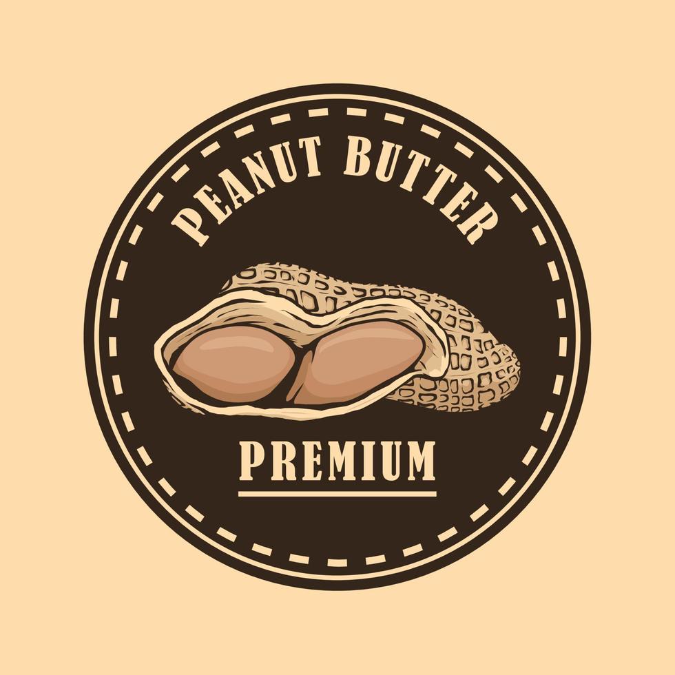 peanut butter logo concept vector