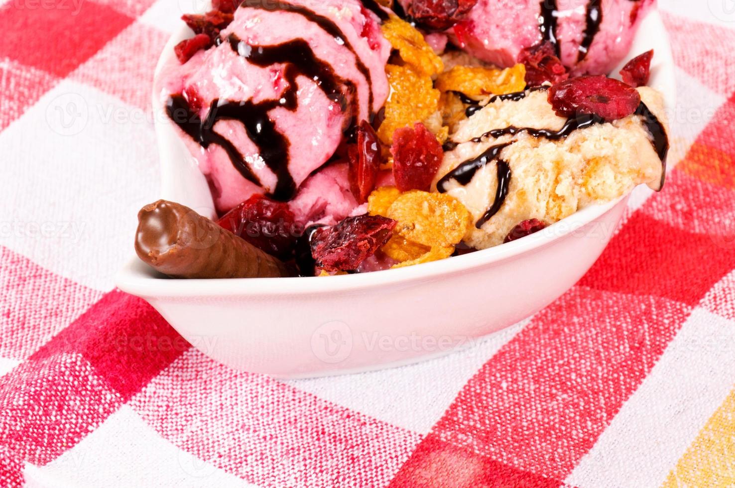 Fruity ice cream photo