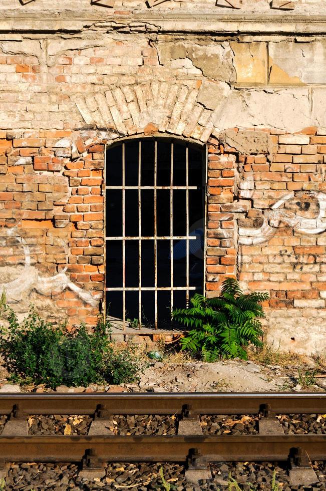 Railroad and window photo