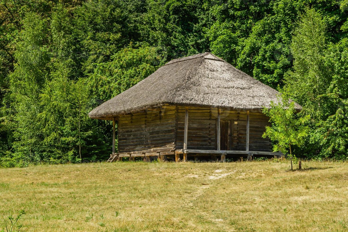 Old wooden house photo