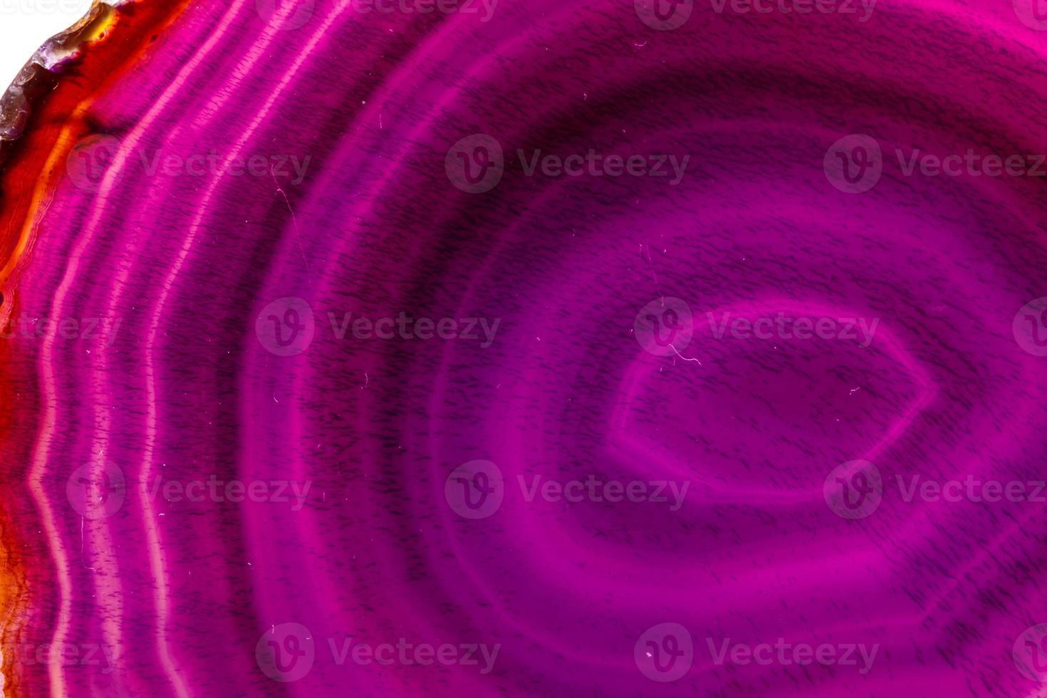 Macro mineral stone Purple Agate breed a white background photo