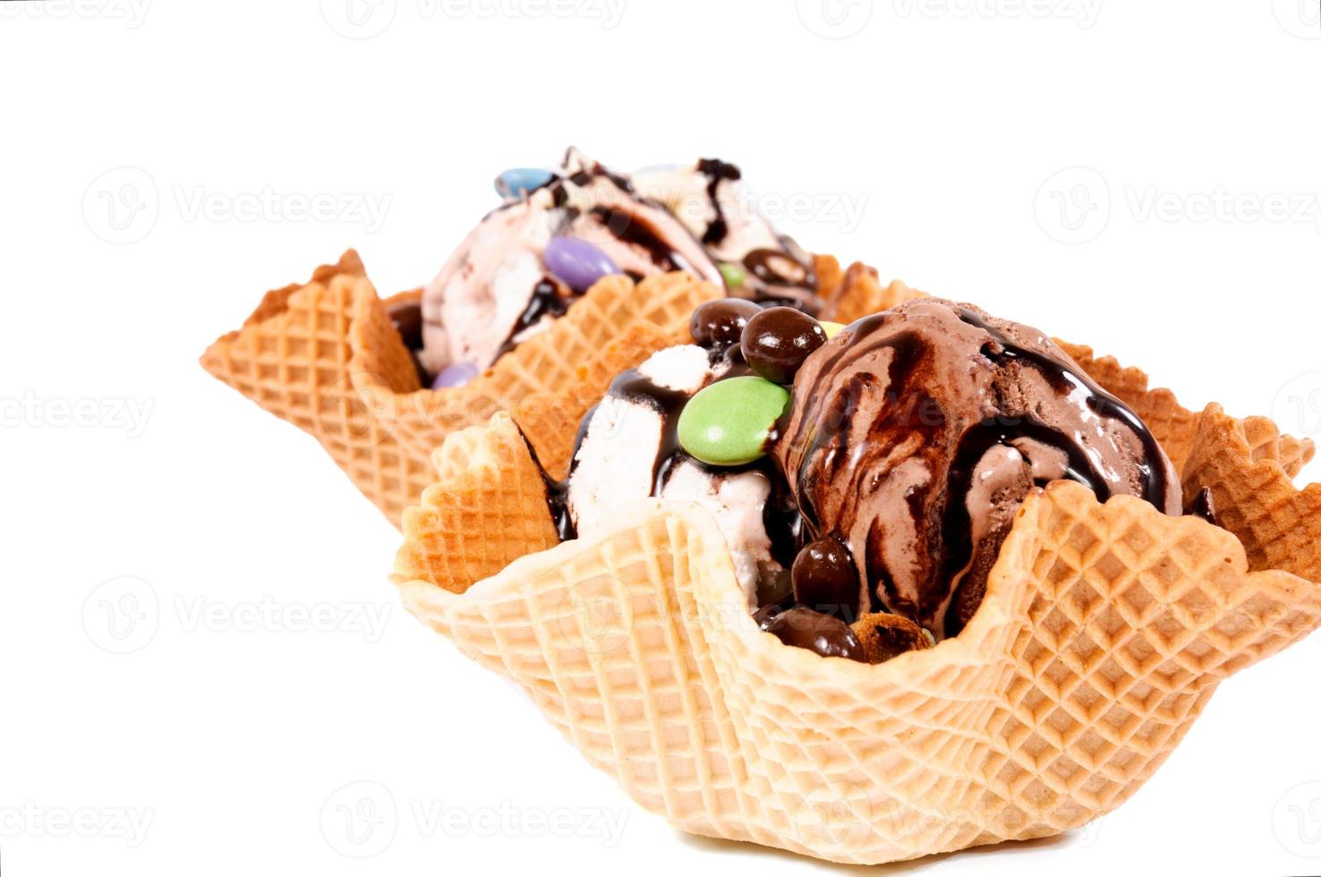 Ice cream isolated photo