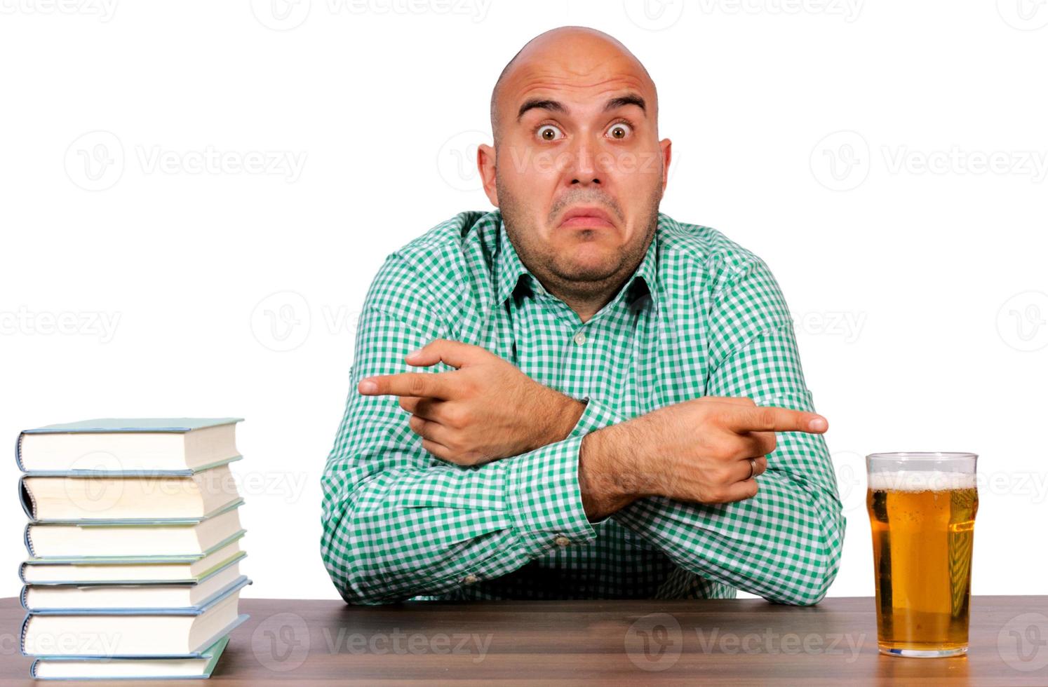 Beer or books photo
