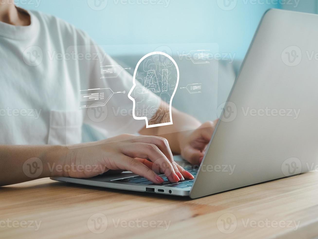 chat bot ai or artificial intelligence Artificial intelligence developed by OpenAI. photo