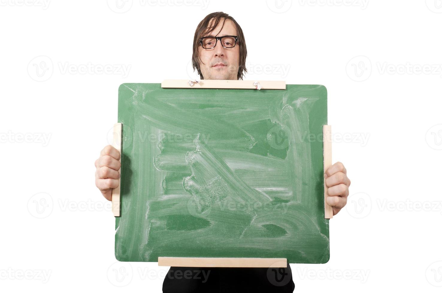 Blank green board photo