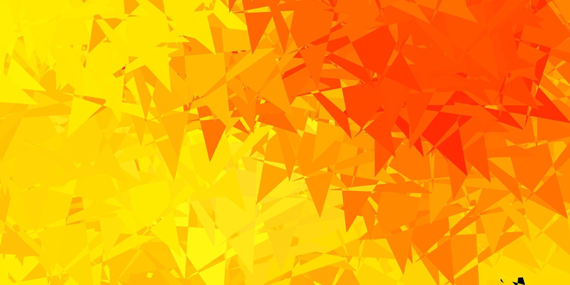 Light orange vector backdrop with triangles, lines.