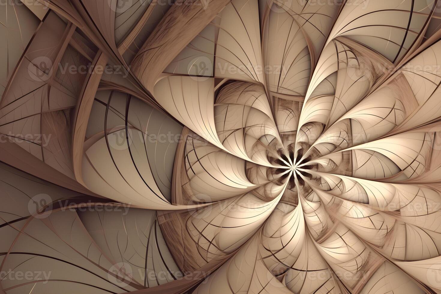 geometric abstract fractal in diffderent gradient colours. Violete, yellow, silver, biege, gold,blue photo