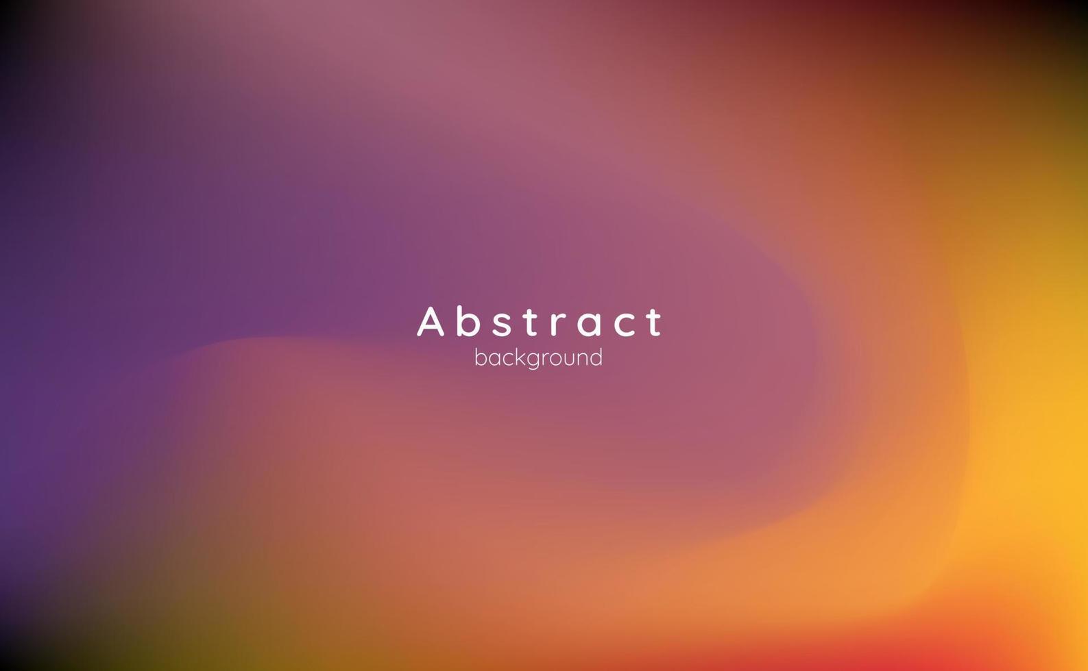 wave blurred bokeh orange purple yellow dark banner poster background design vector