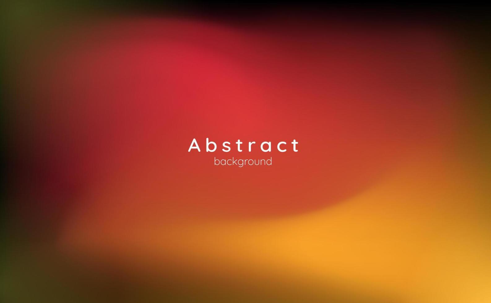 Abstract blurred orange yellow red dark fantasy futuristic grainy color gradient wave design vector