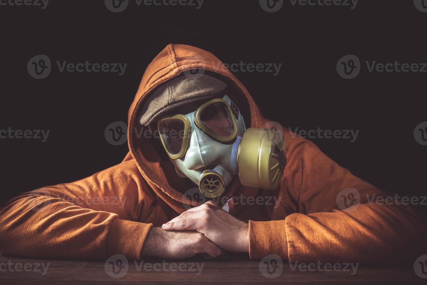 Scary man with mask photo