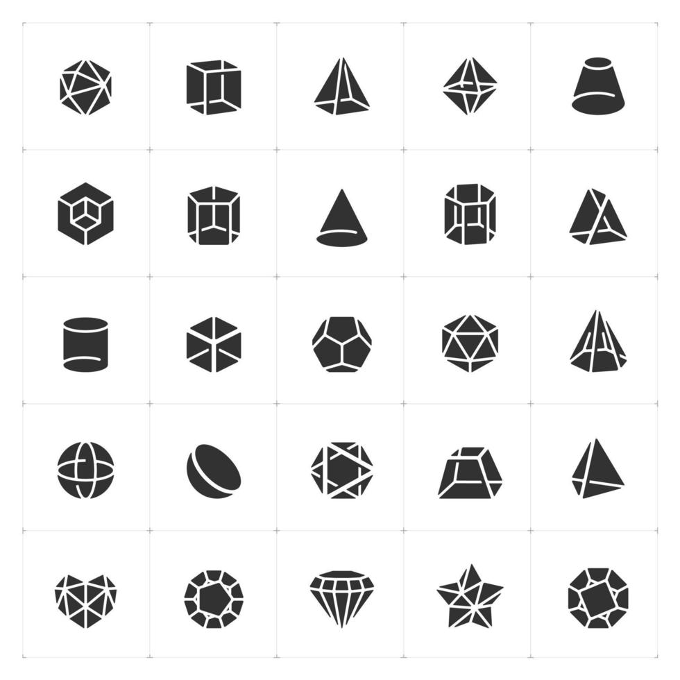 Icon set - Geometric Shapes 23031723 Vector Art at Vecteezy