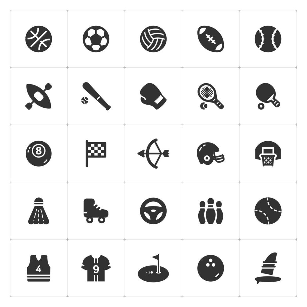 Icon set - Sport and activity vector