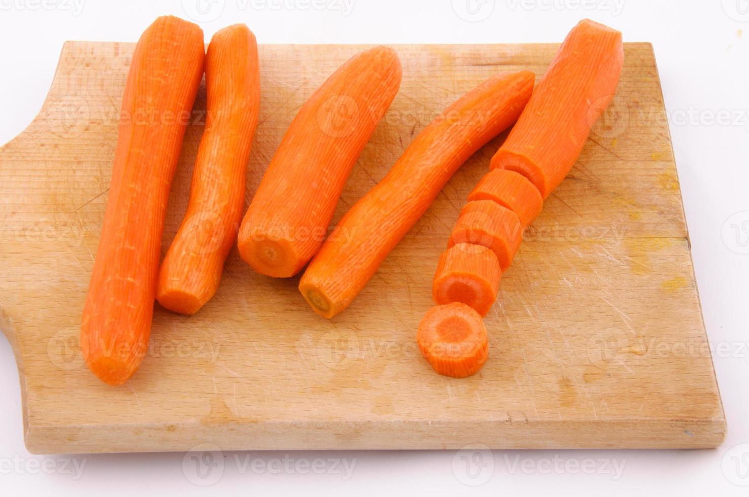 Carrots on the board photo