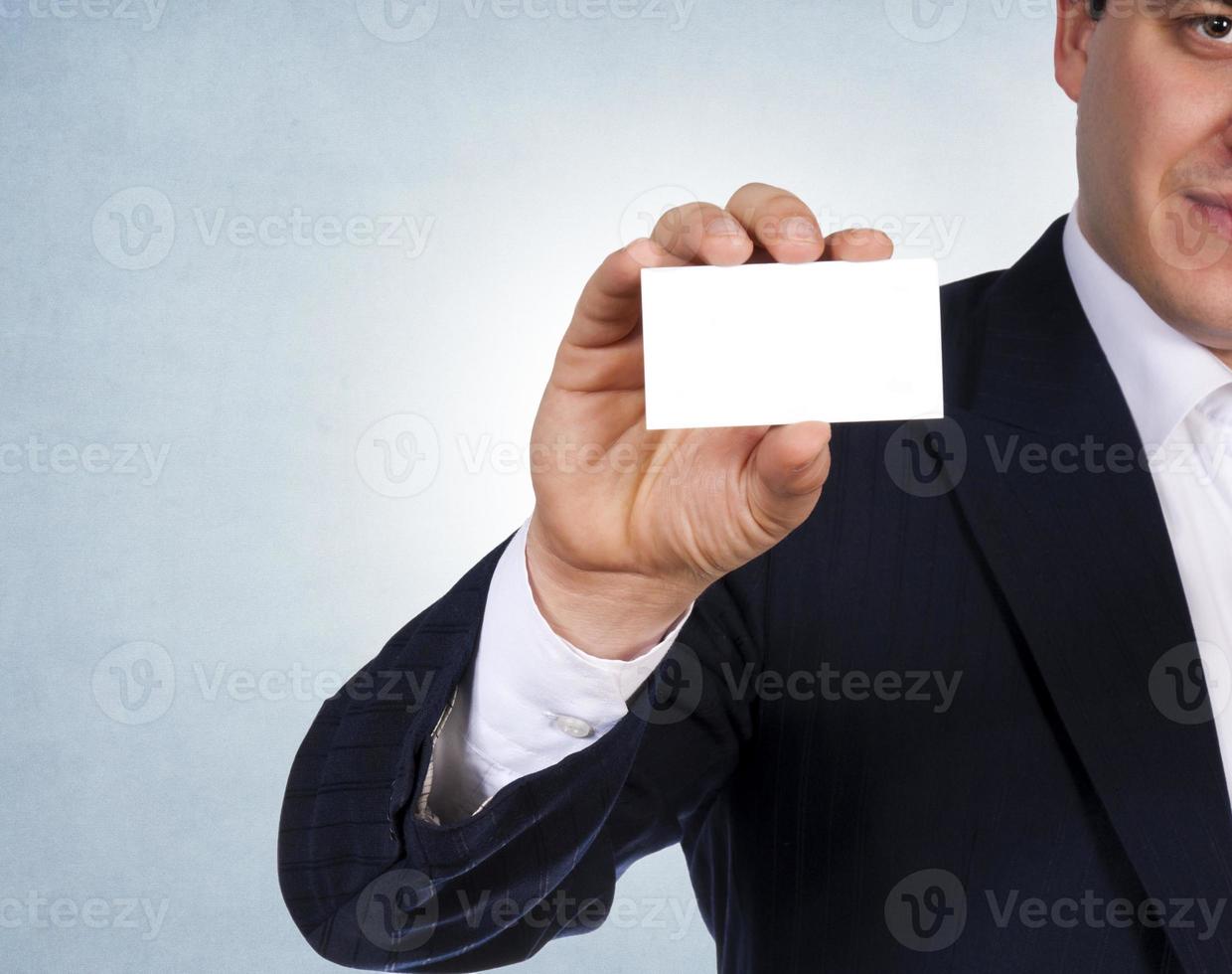 Blank calling card photo