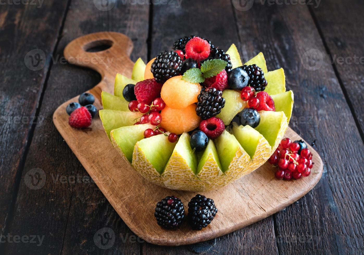 Berry fruit in melon photo