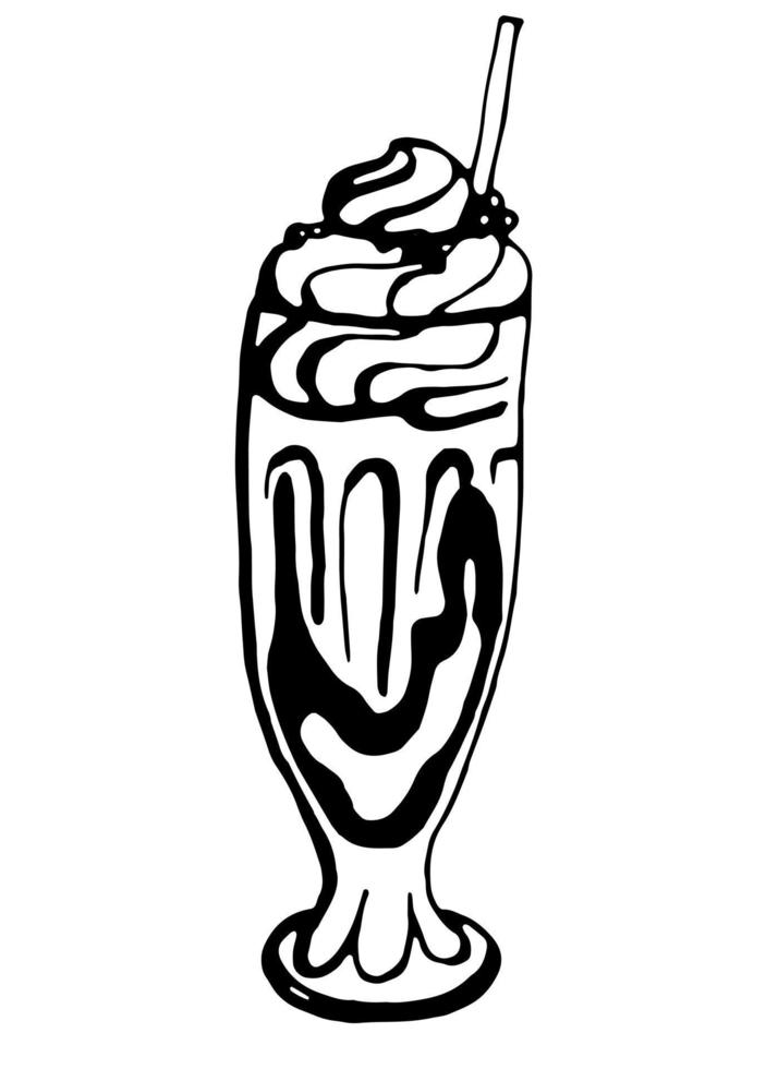 Coctail. Vector clipart. Hand drawn