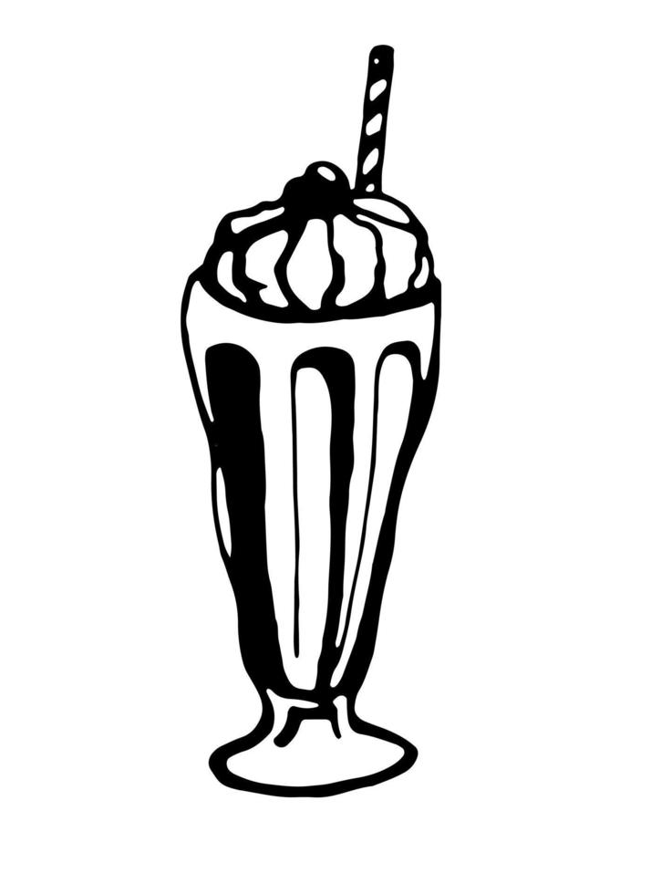 Coctail. Vector clipart. Hand drawn