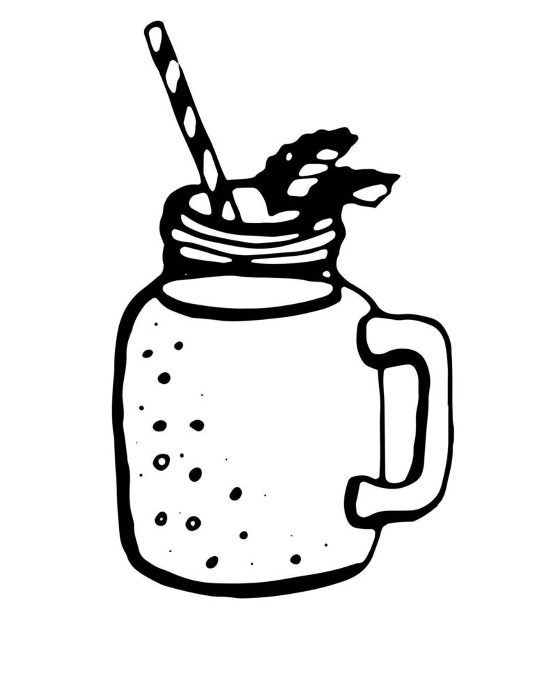 Coctail. Vector clipart. Hand drawn