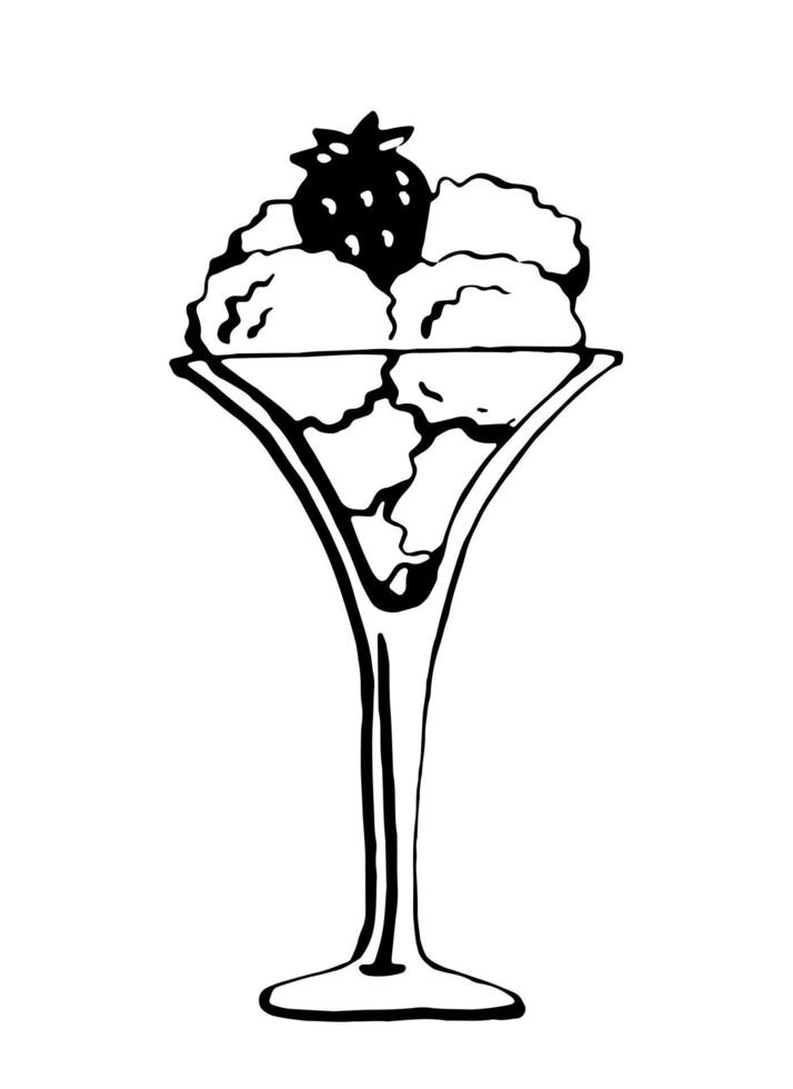 Ice cream. Vector clipart