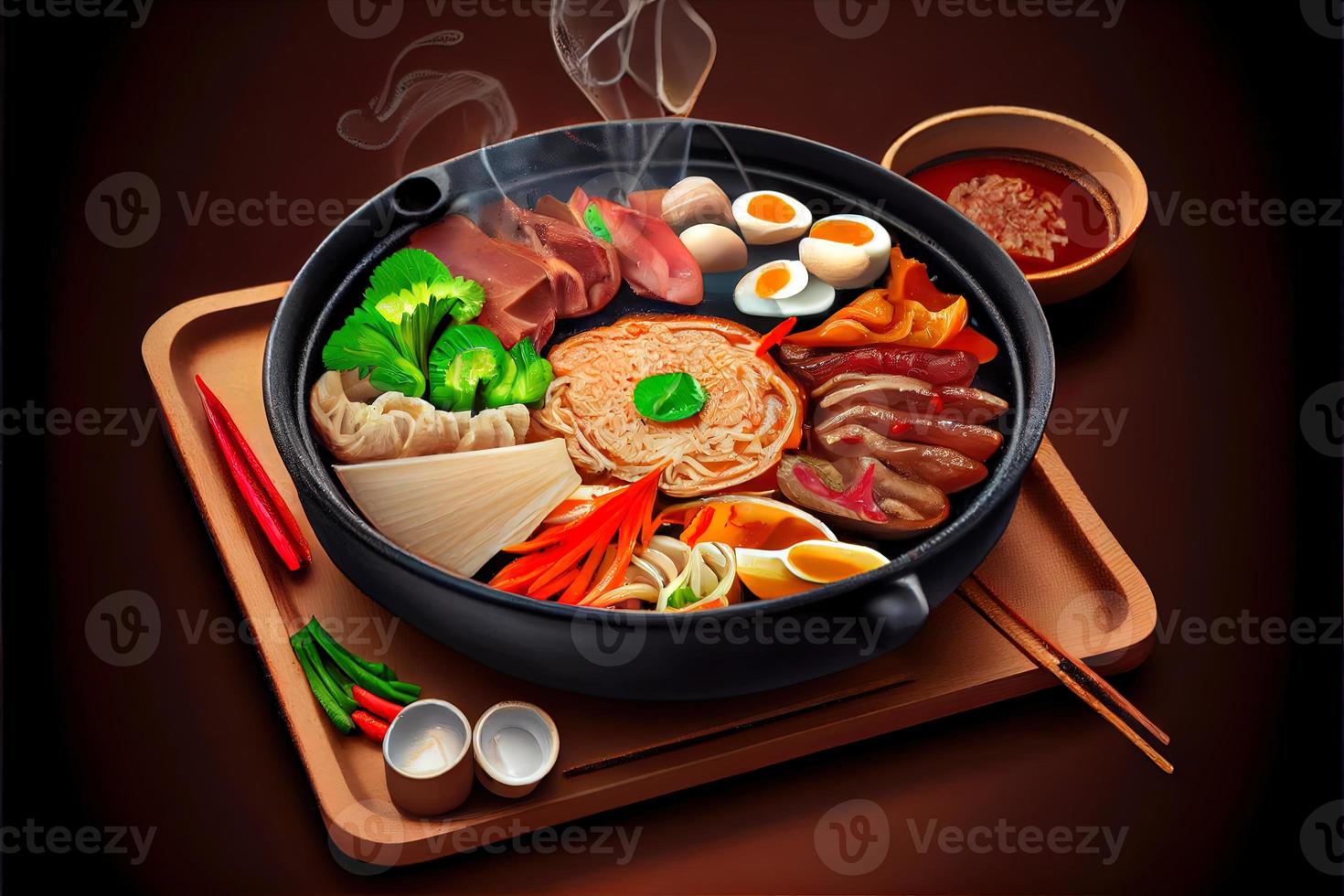 Chinese Hot Pot Food photo