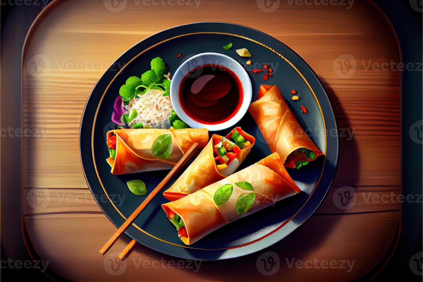 Chinese Spring Rolls Food photo