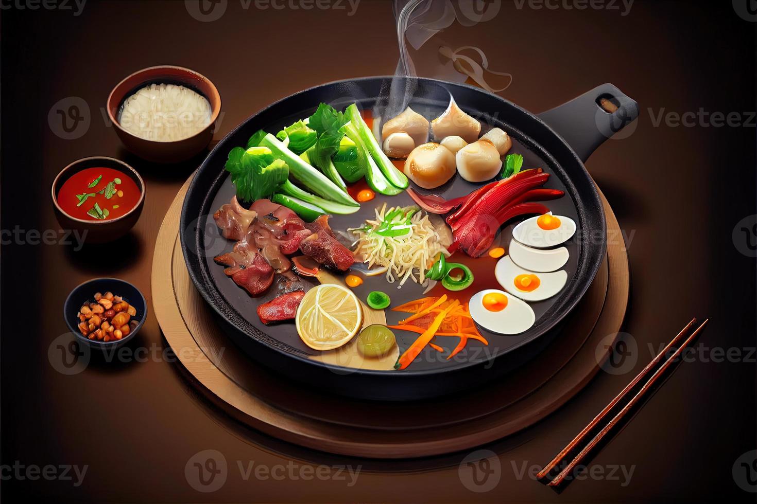 Chinese Hot Pot Food photo