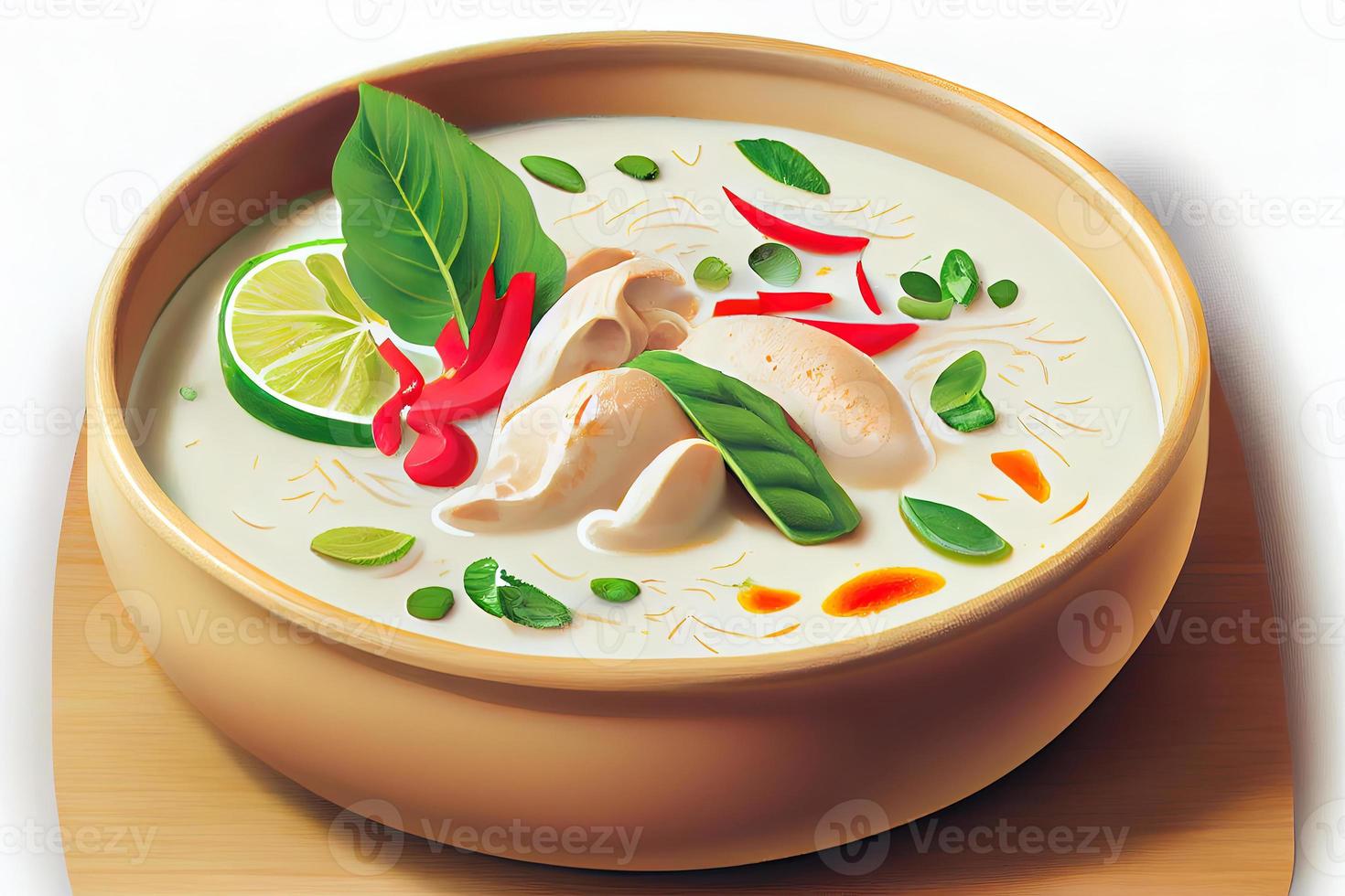 Thai Tom Kha Gai food photo