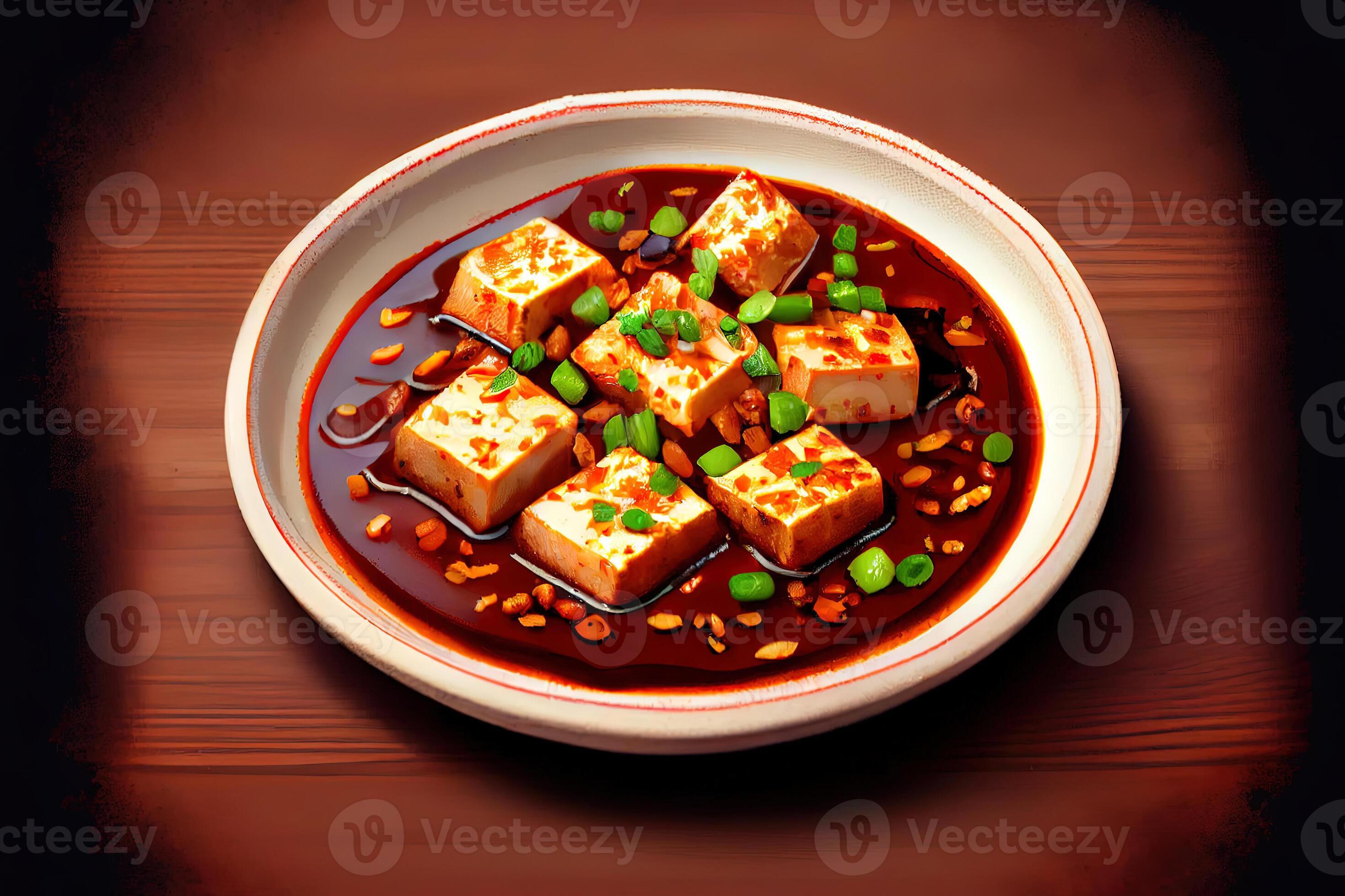 Chinese Ma Po Tofu Food 23033722 Stock Photo at Vecteezy