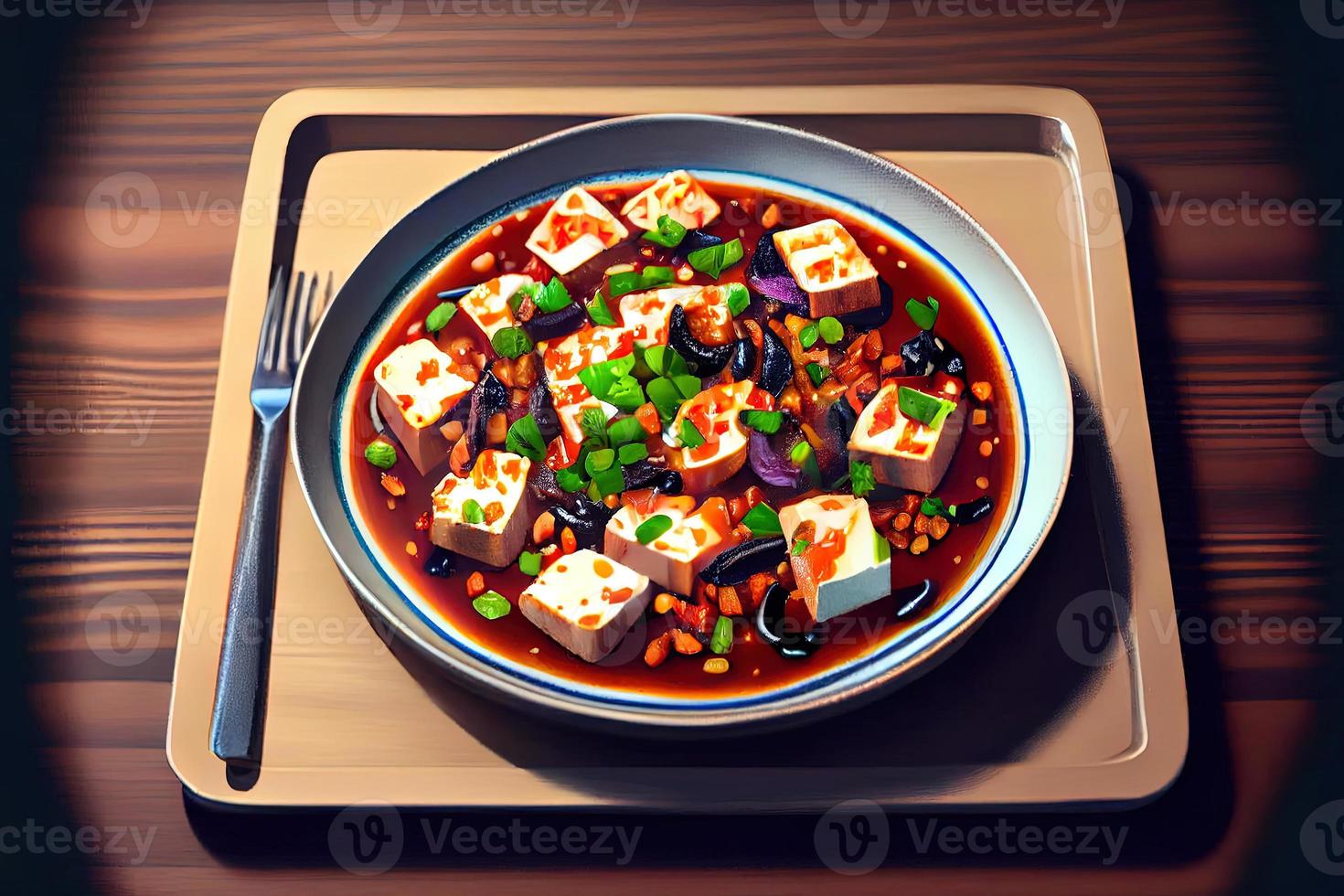 Chinese Ma Po Tofu Food photo