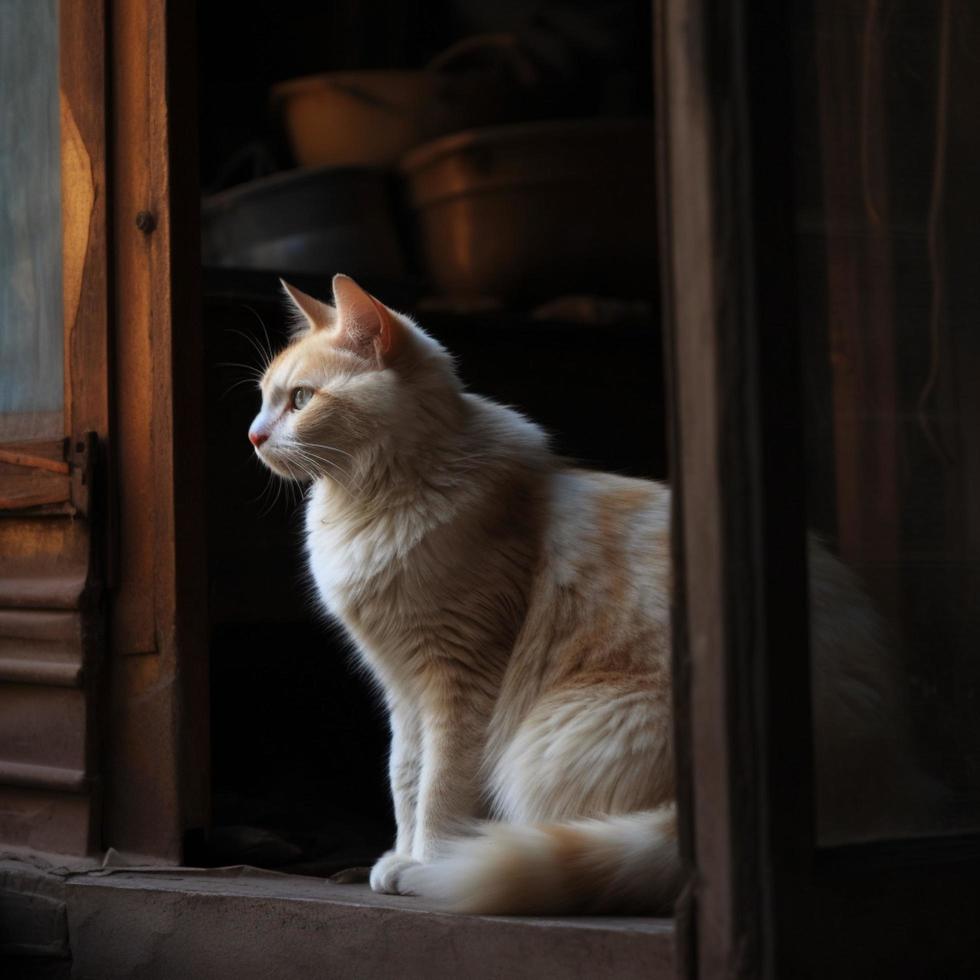 A cat aesthetic photo