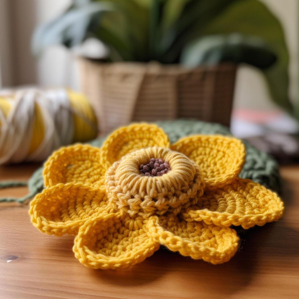 A close up of flower with background photo