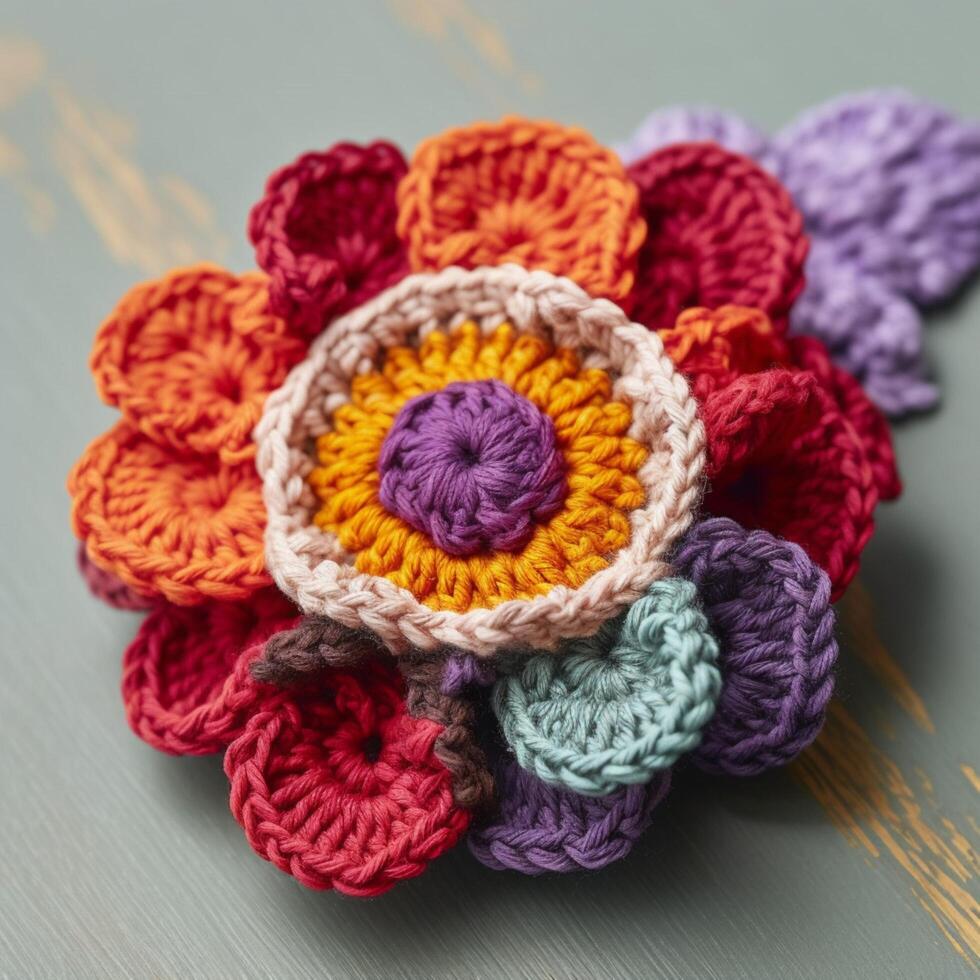 A close up of flower with background photo