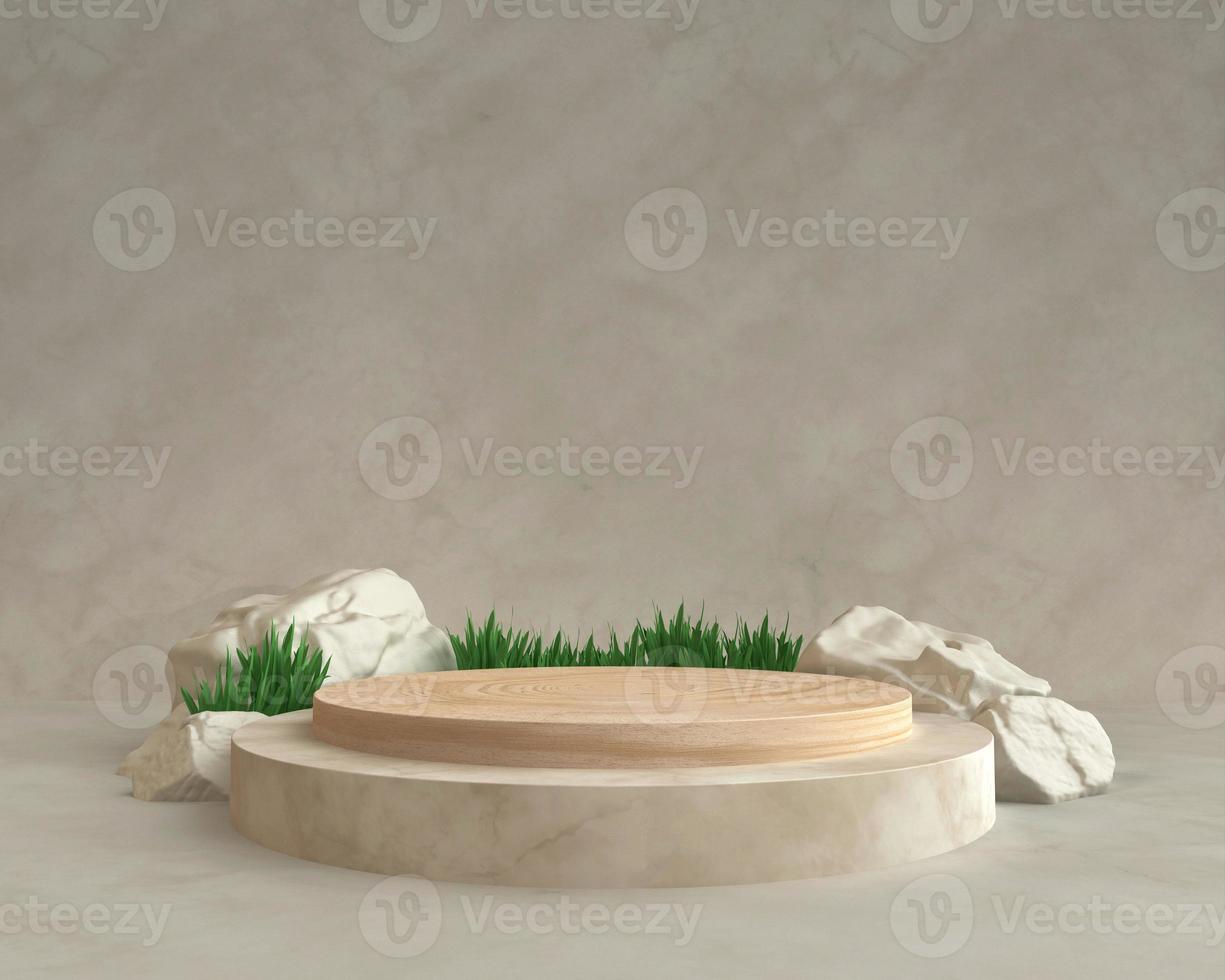 Product display podium. Background 3D. photo