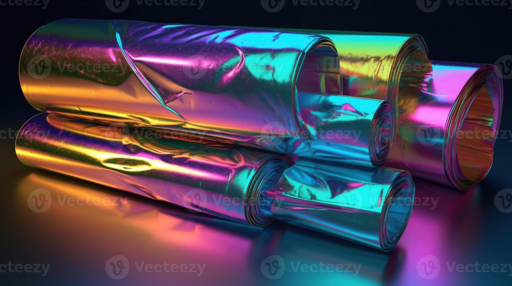 Iridescent foil texture pack Holographic background , Image photo