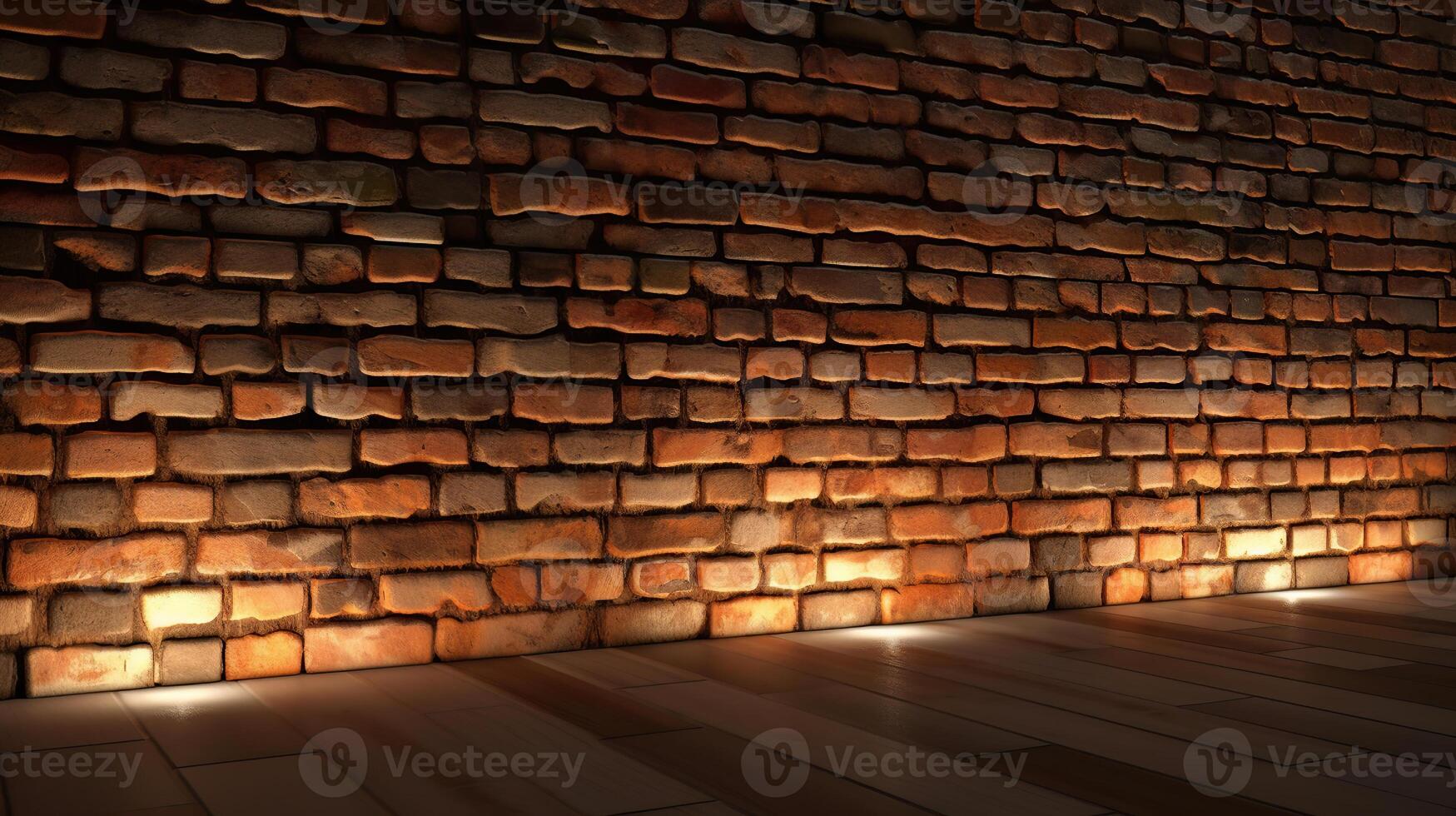 Brick wall spot light, Image photo