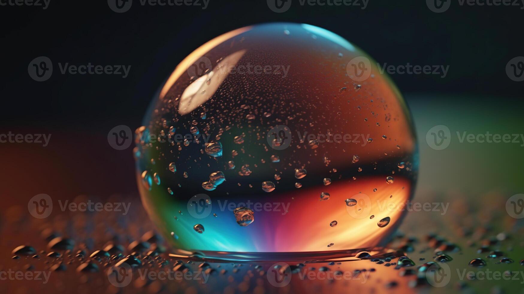 Sprayed gradient with the grain effect bubble, Image photo