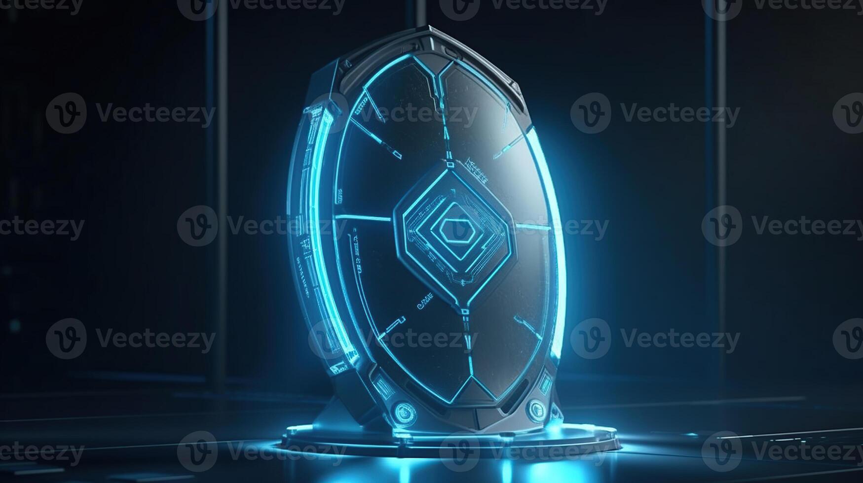 Modern shield protection concept futuristic , Image photo