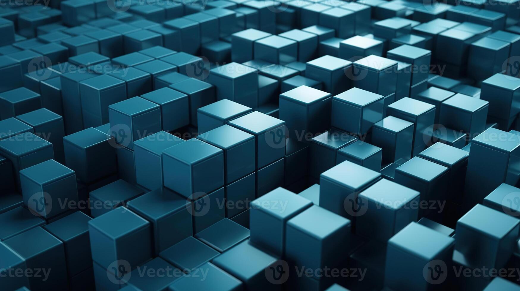 Isometric cubes seamless pattern. 3D render cubes background Image photo