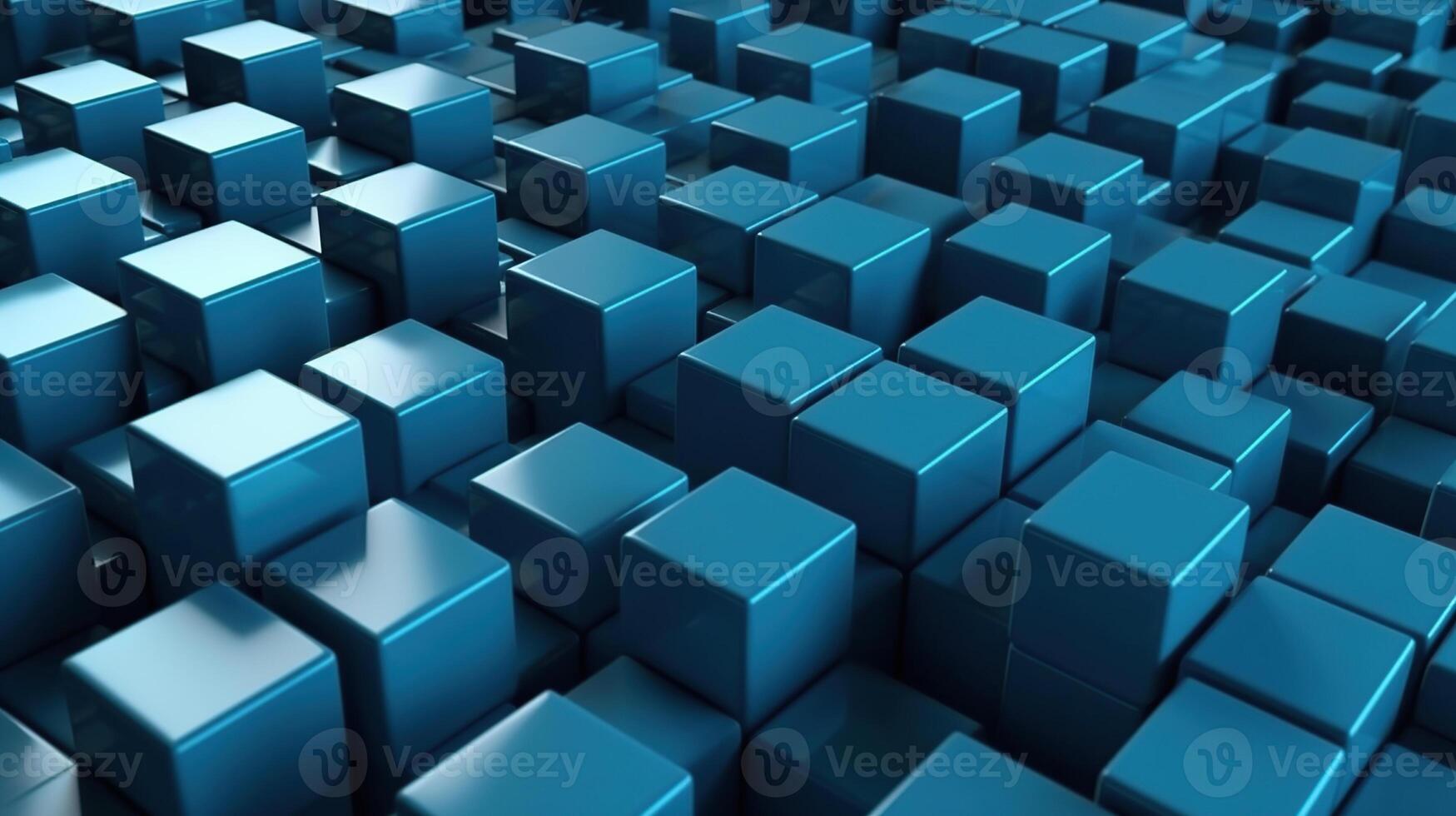 Isometric cubes seamless pattern. 3D render cubes background Image photo