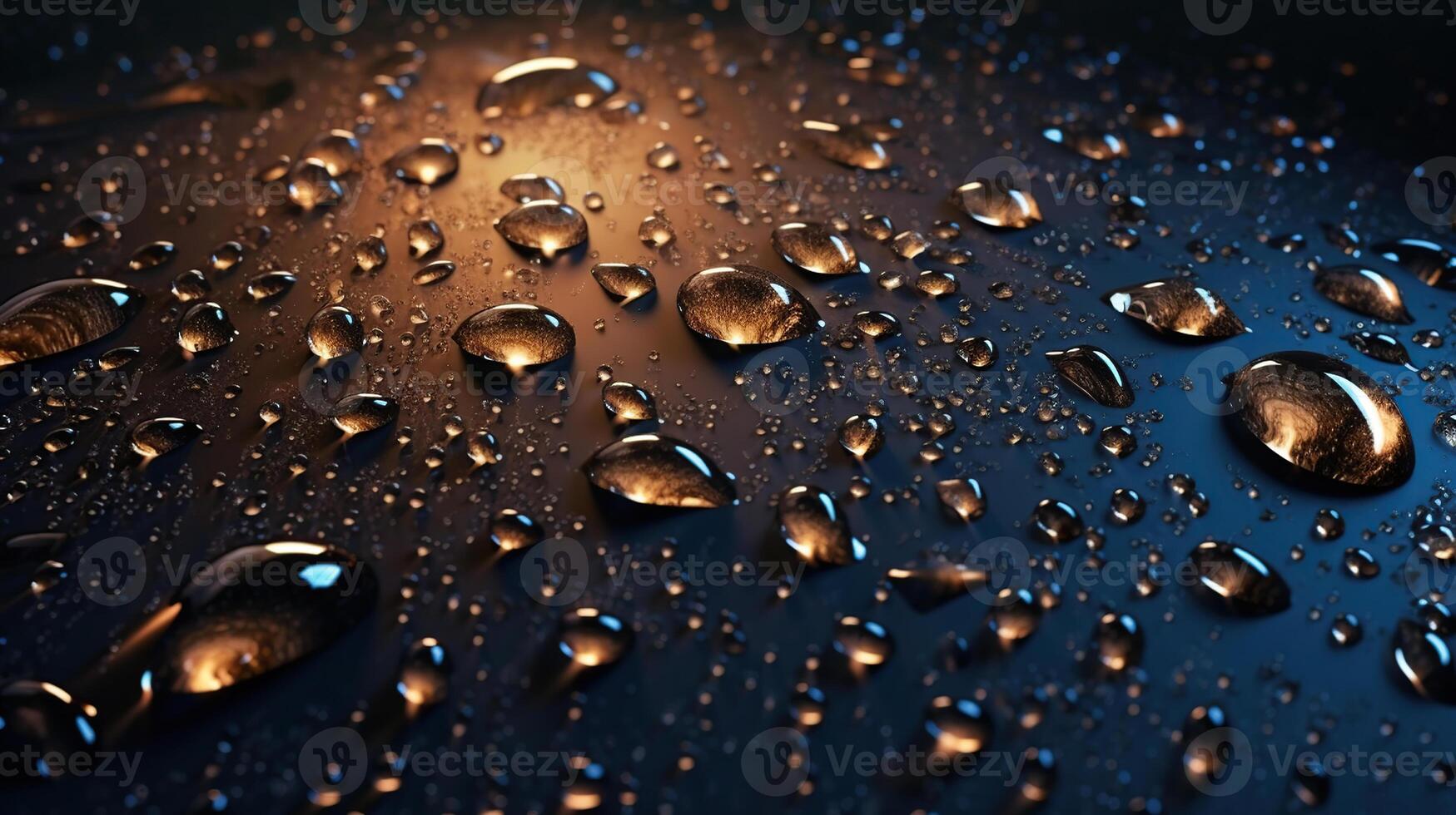 agua gotas en pantalla, ai generado imagen foto