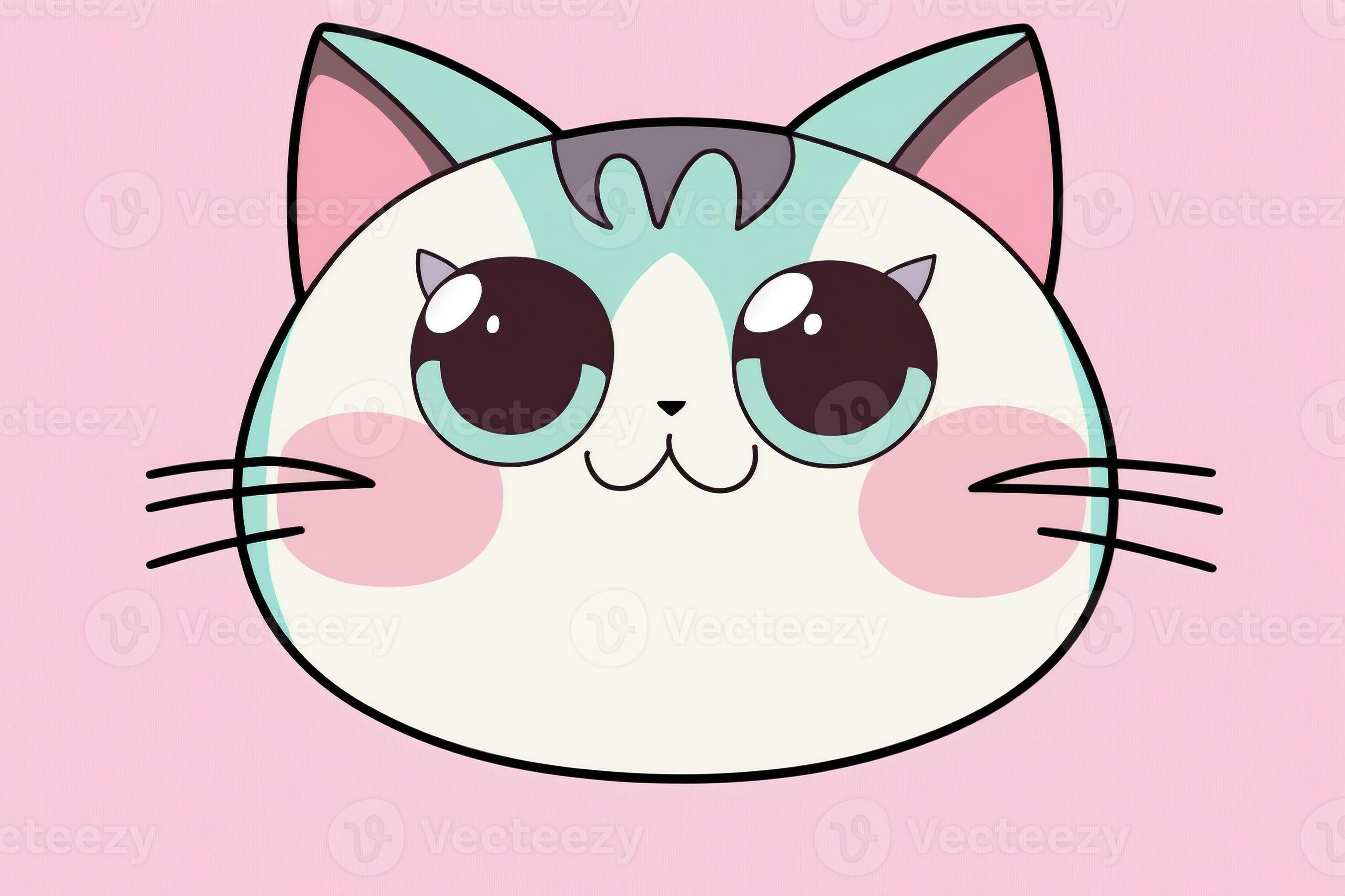 Premium AI Image  Kitty Cat Small Funny Serous anime style