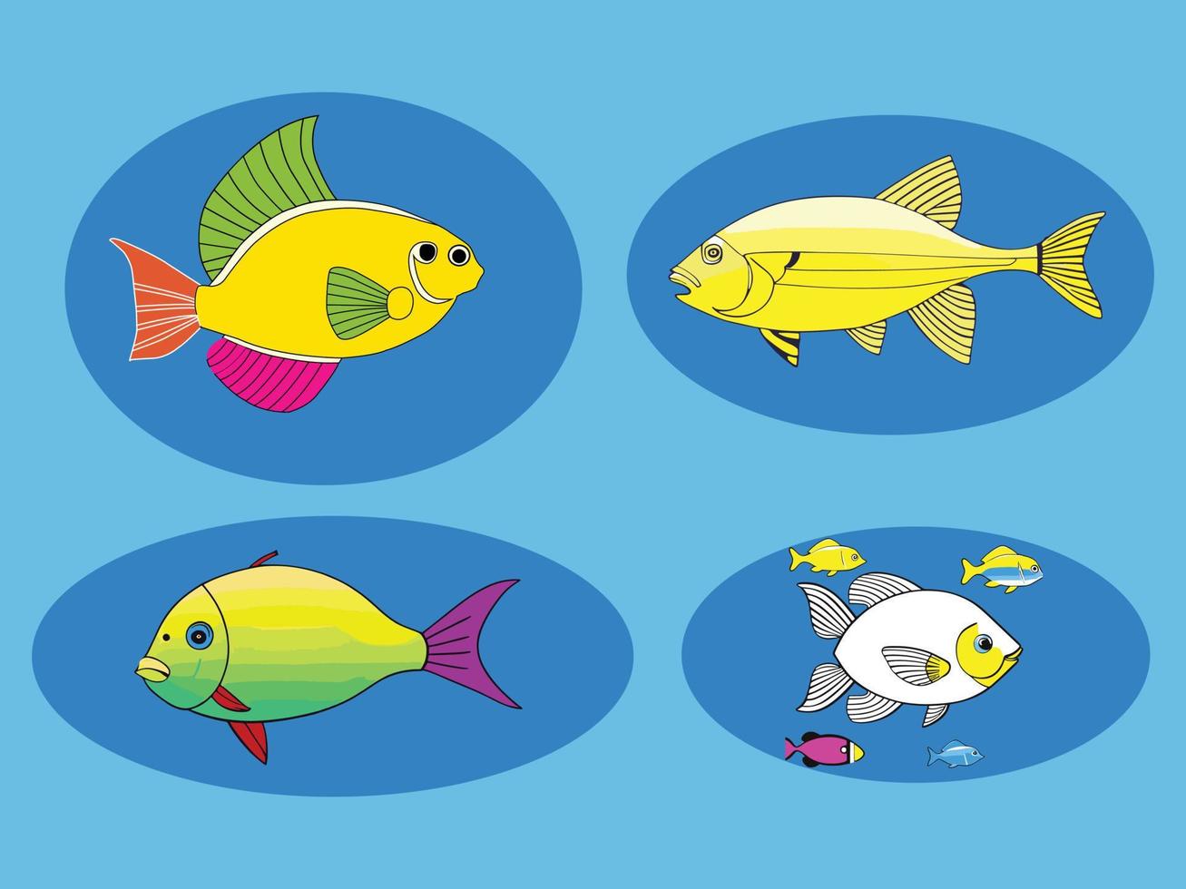 Cute Fish Icon Vector Illustration artwork