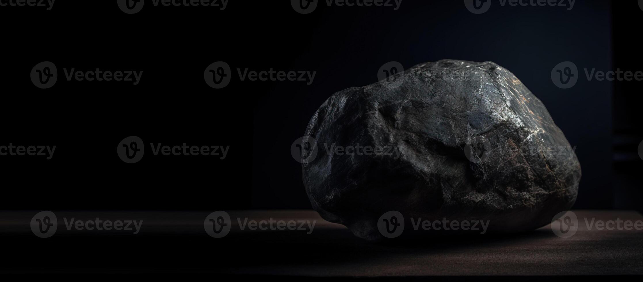 Jeremejevite is a rare precious stone eremeite on a black background. . Header banner mockup with space. photo